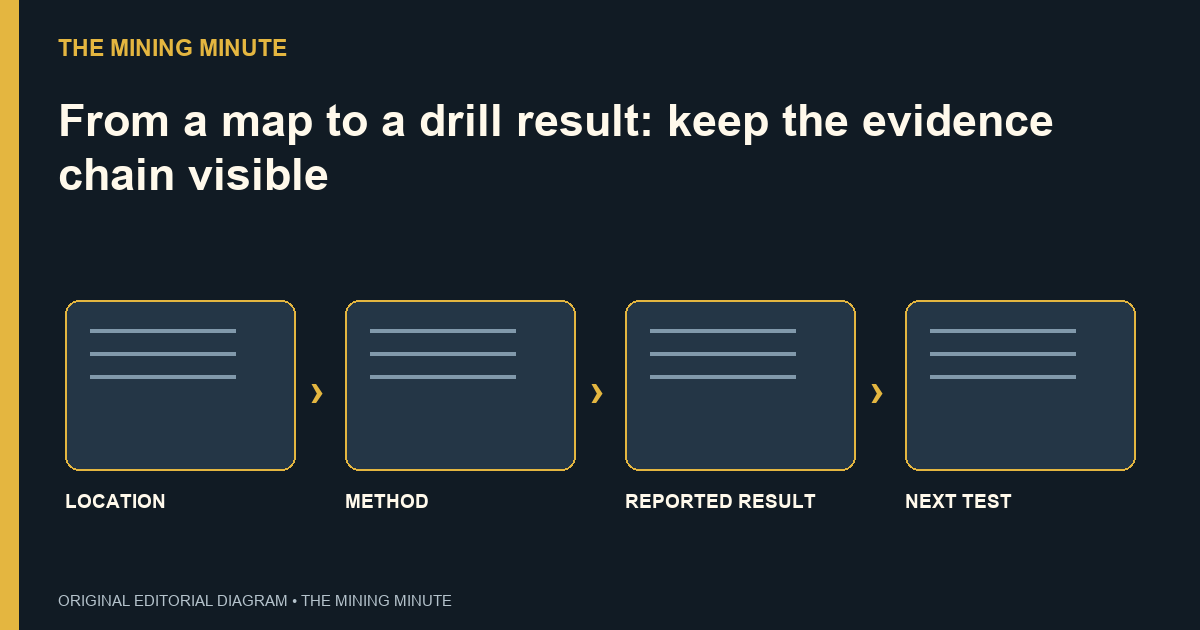 LOCATION → METHOD → REPORTED RESULT → NEXT TEST