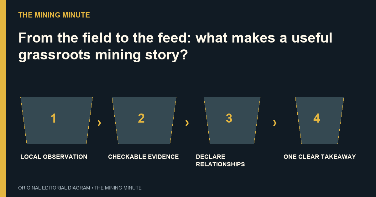 LOCAL OBSERVATION → CHECKABLE EVIDENCE → DECLARE RELATIONSHIPS → ONE CLEAR TAKEAWAY