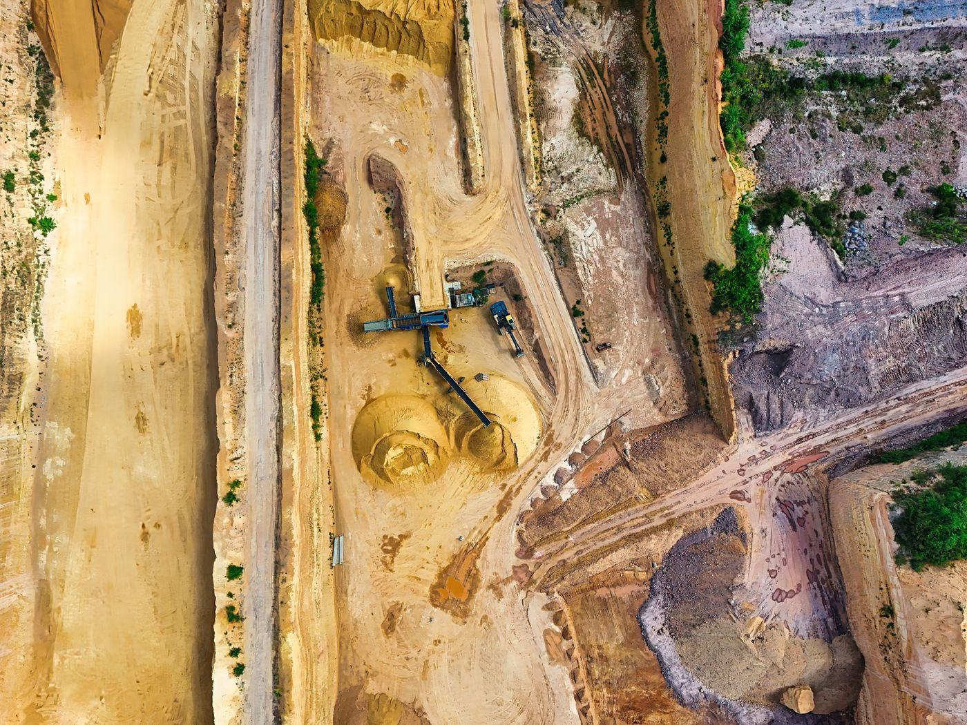 Illustrative open-pit excavation