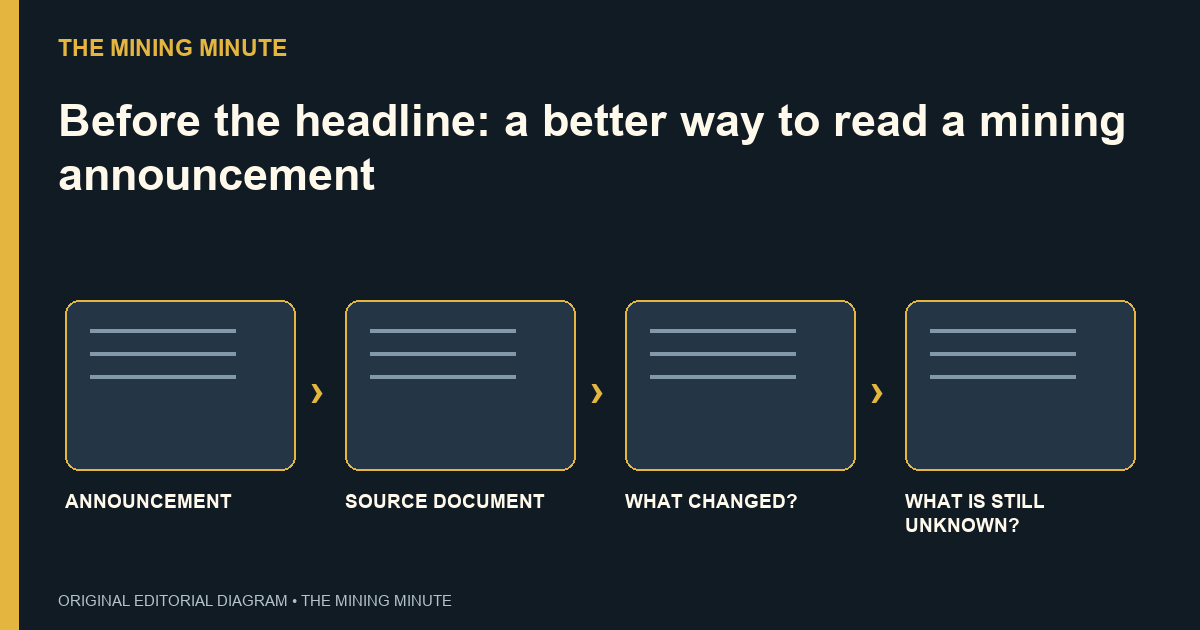 ANNOUNCEMENT → SOURCE DOCUMENT → WHAT CHANGED? → WHAT IS STILL UNKNOWN?